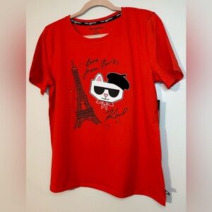 Karl lagerfeld woman casual red